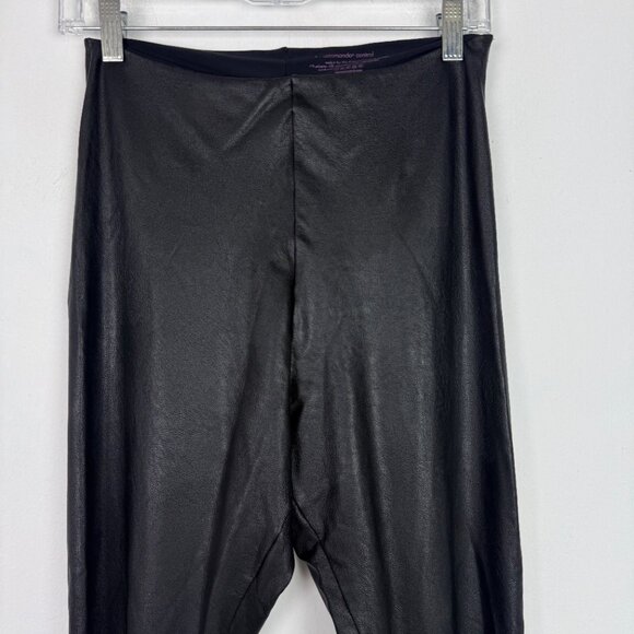 Commando Pull On Skinny Faux Leather Leggings Black Size Large L - Picture 3 of 12